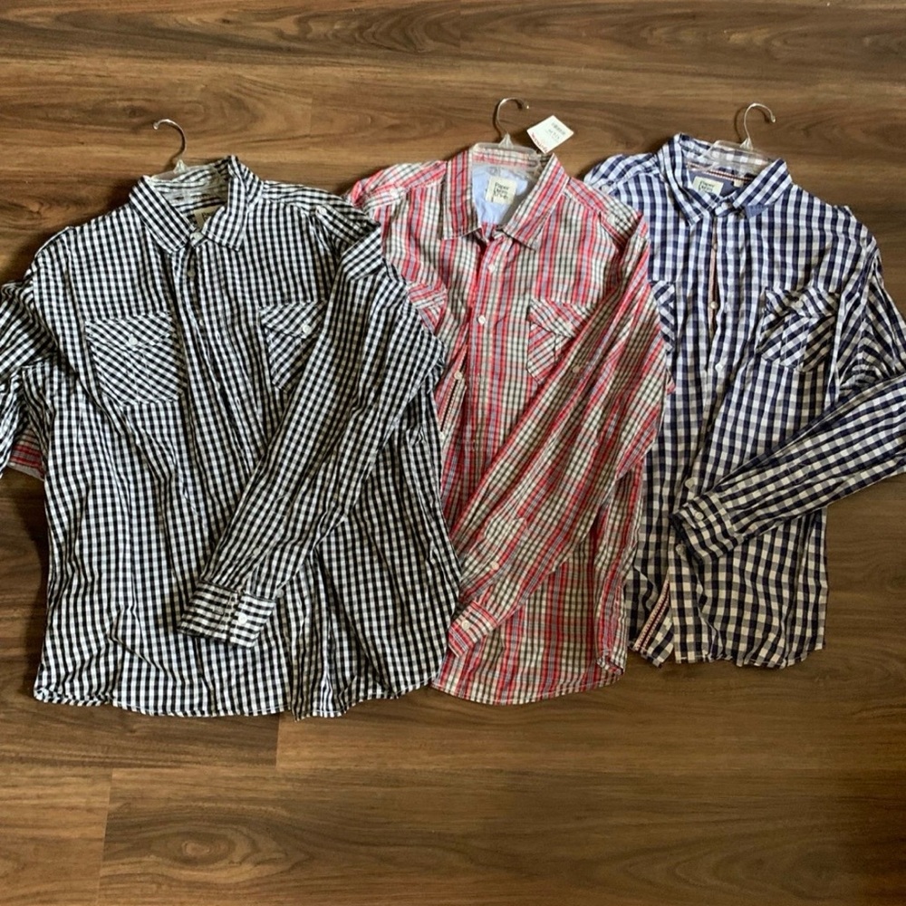 LOT 3 Paper Denim & Cloth Button Down Shirts